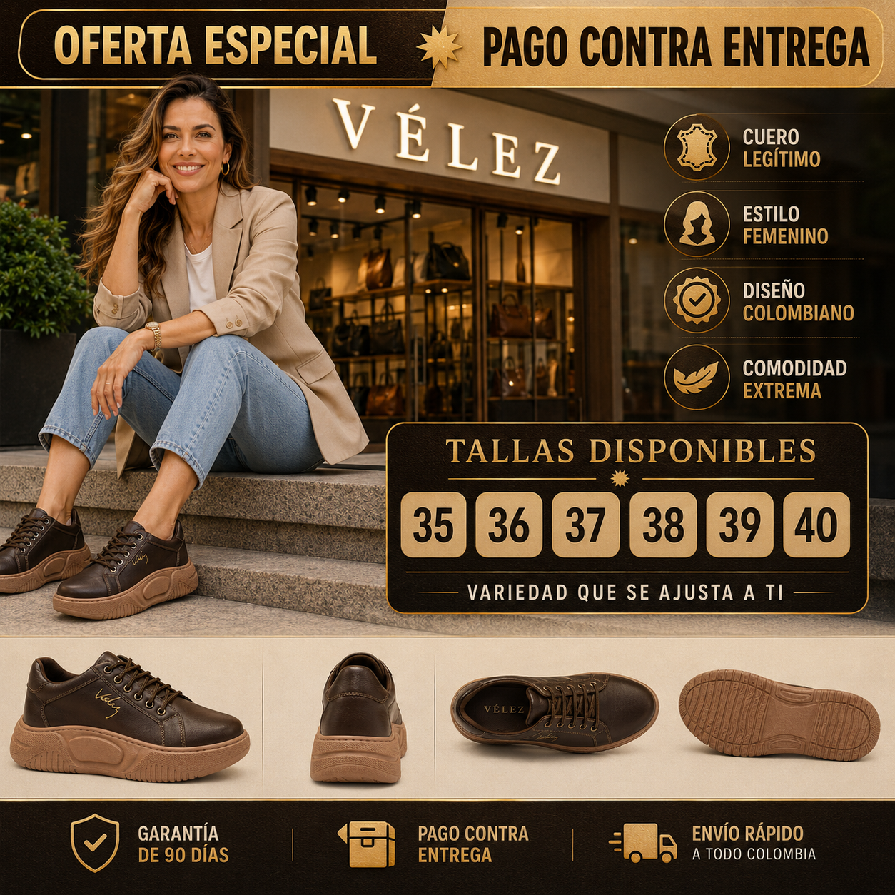 Botin Velez Dama Calzado