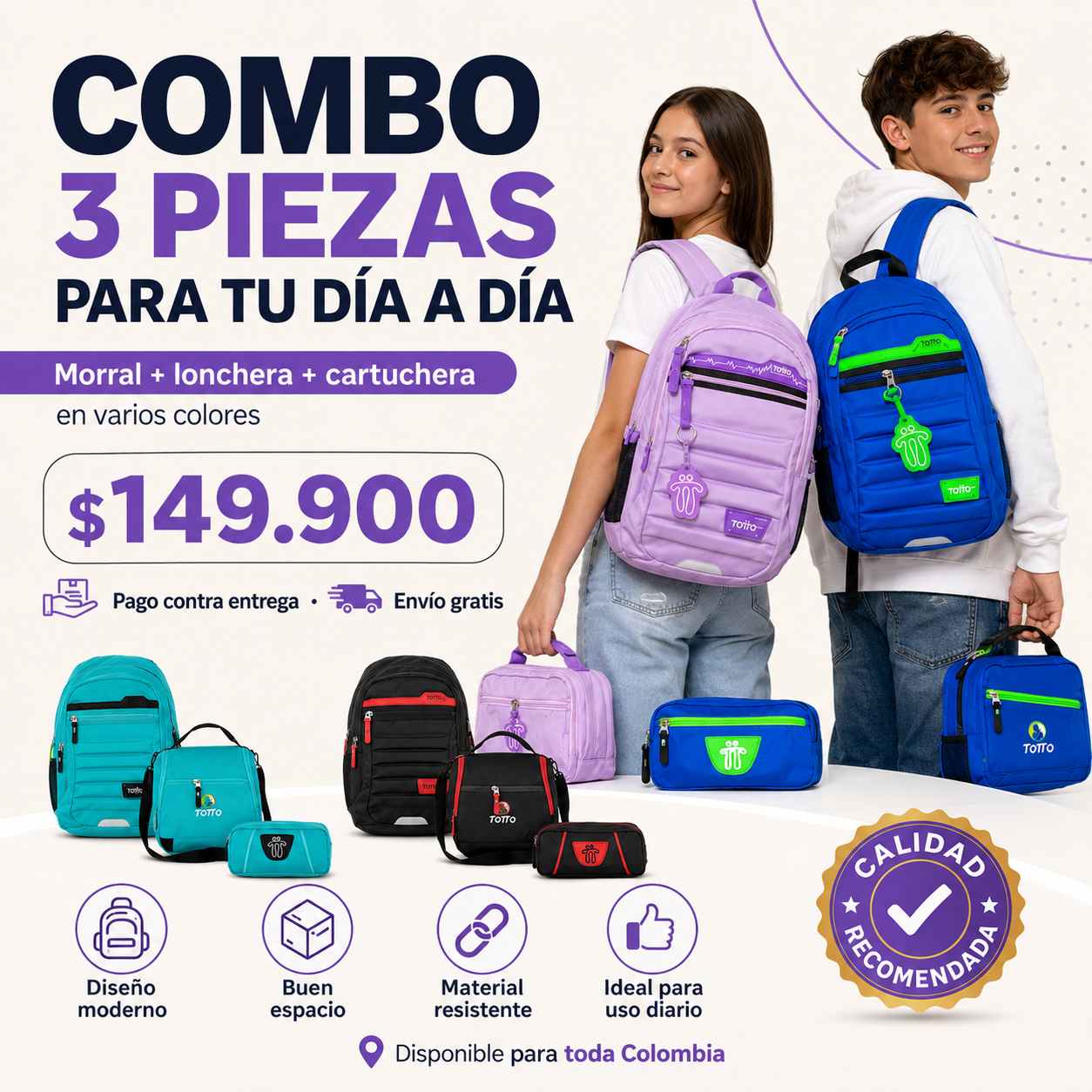MORRAL TOTTO TRIO 3X1