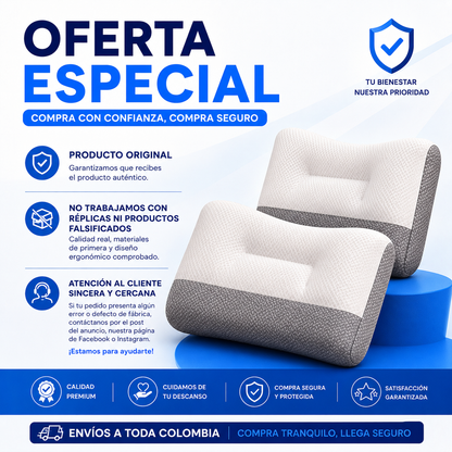Set x4 almohadas ortopedicas
