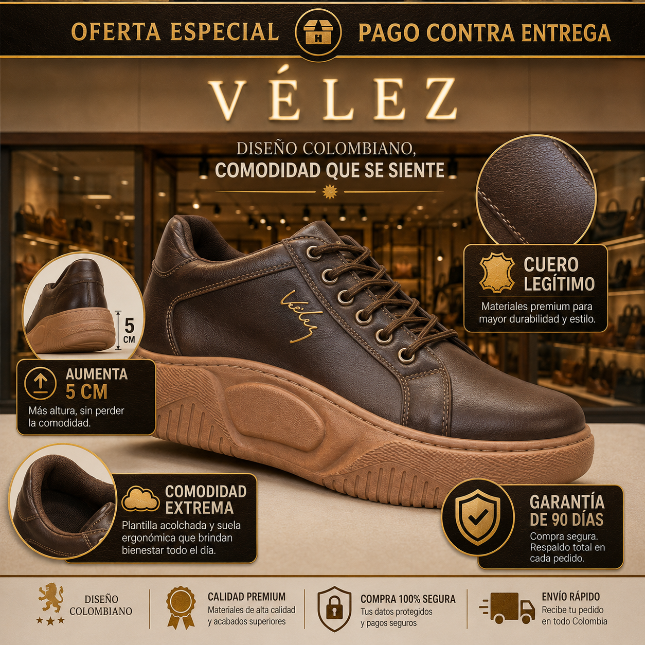 Botin Velez Dama Calzado
