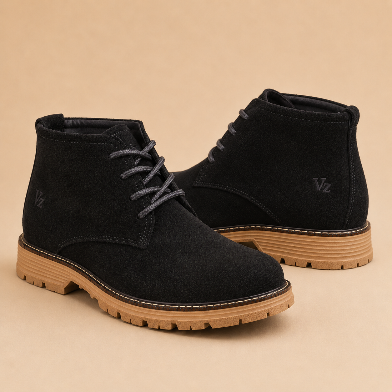 BOTIN VELEZ CUERO GENUINO CARNAZA + CAJA